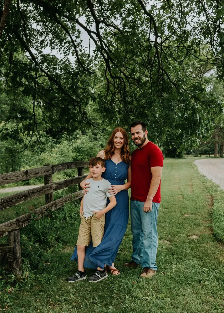 Chase Owen with his family